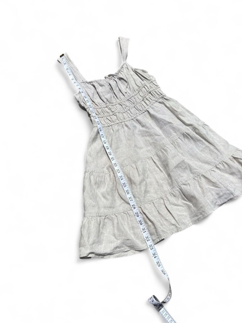 Sunday Best Martine Linen tiered mini dress - Picture 6 of 8